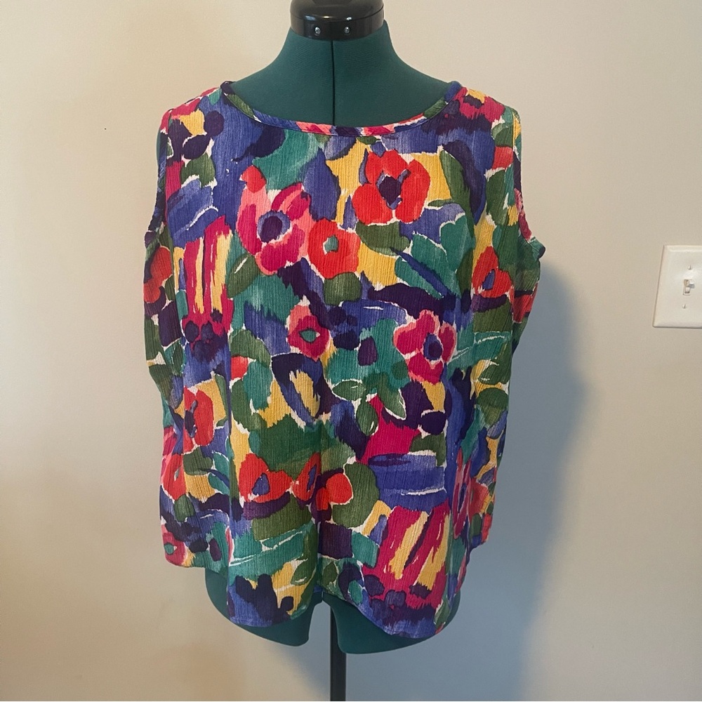 VTG floral tank 2X